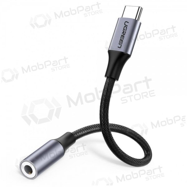 Lydadapter Ugreen AV161 USB-C til 3.5 mm grå