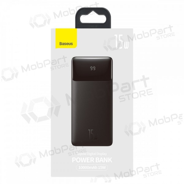 Powerbank Power Bank Baseus Bipow Type-C PD+2xQuick Charge 3.0 15W 10000mAh svart PPBD050001 Powerbank Power Bank Baseus Bipow Type-C PD+2xQuick Charge 3.0 15W 10000mAh svart PPBD050001