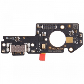 Xiaomi Redmi 10 5G NFC ladekontakt og mikrofon med flex (service pack) (original)