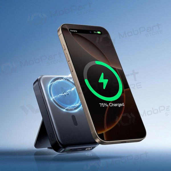 Powerbank Power Bank Joyroom JR-PBM11 22.5W Qi2 Magnetic Wireless 10000mAh svart Powerbank Power Bank Joyroom JR-PBM11 22.5W Qi2 Magnetic Wireless 10000mAh svart