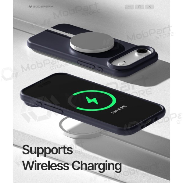 Apple iPhone Air deksel Mercury "Pure Magsafe Silicon Case" (mørkeblå)