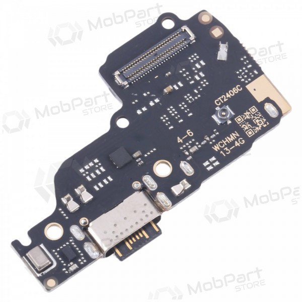 Xiaomi Redmi Note 13 4G ladekontakt og mikrofon med flex (service pack) (original)