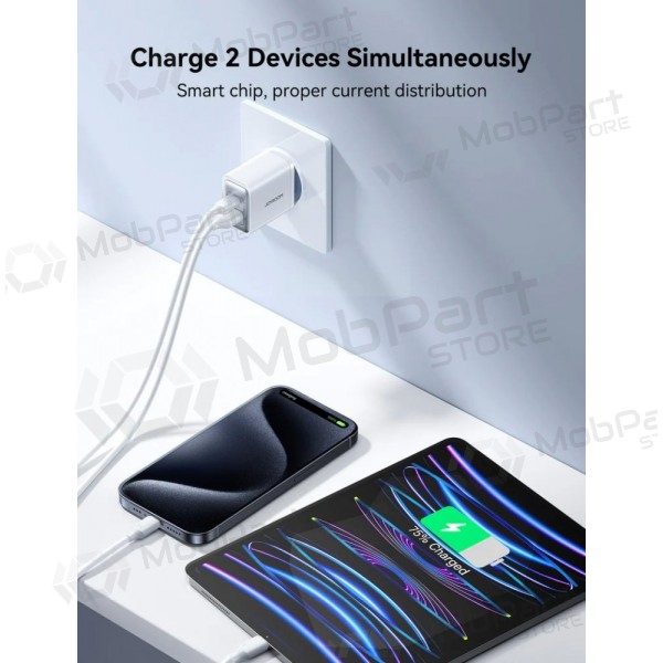 Lader Joyroom JR-TCF15 USB-C/USB-A 30W hvit