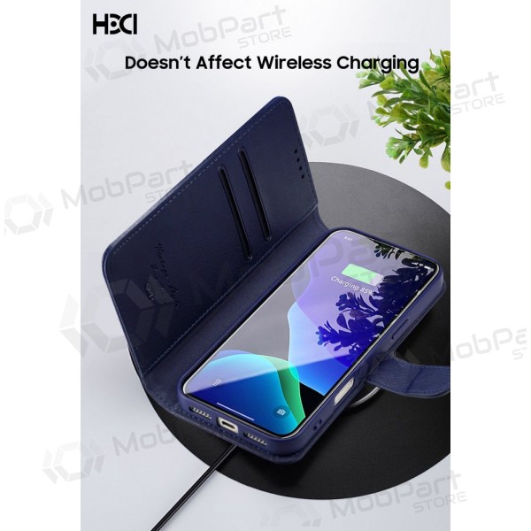 Deksel / etui HDD Clasp Wallet Case Samsung G990 S21 FE 5G blå