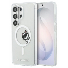 Samsung Galaxy S26 Ultra deksel - Karl Lagerfeld IML Choupette Peekaboo Logo Magnetic (gjennomsiktig)