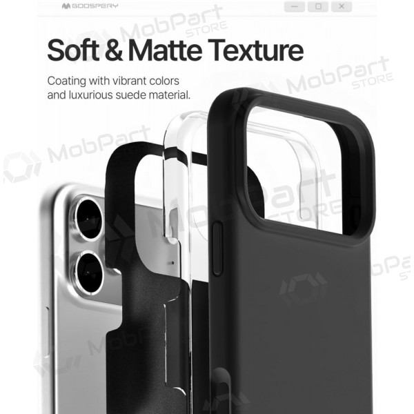 Apple iPhone 17 Pro Max, 18 Pro Max deksel Mercury - Pure Magsafe Silicon Case (svart)