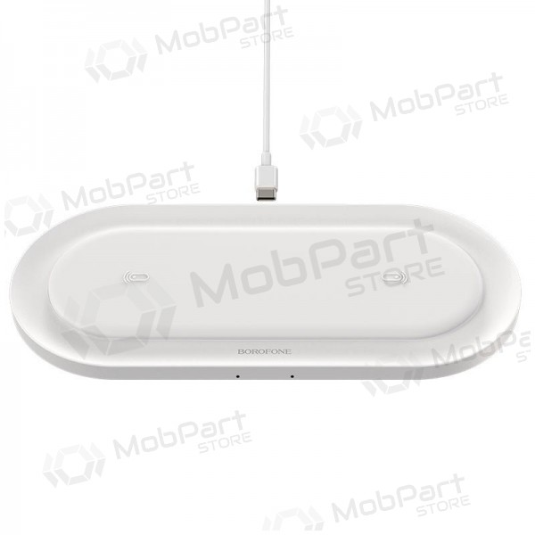 Lader trådløs Borofone BQ7 Prominent Dual (10W) (hvit)
