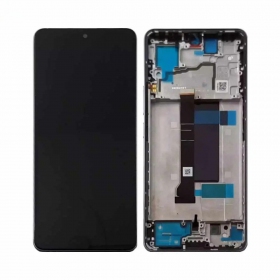 Ekranas Xiaomi Redmi Note 13 Pro+ 5G su lietimui jautriu stikliuku og rėmeliu Midnight Black original (service pack)