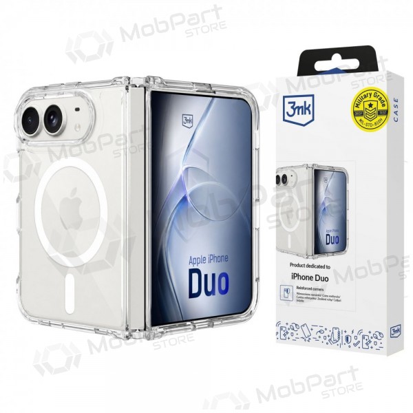 Apple iPhone Duo deksel - "3mk Armor MagCase" (gjennomsiktig)