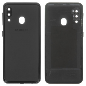 Samsung A202 Galaxy A20e 2019 bakside (svart) (brukt grade C, original)