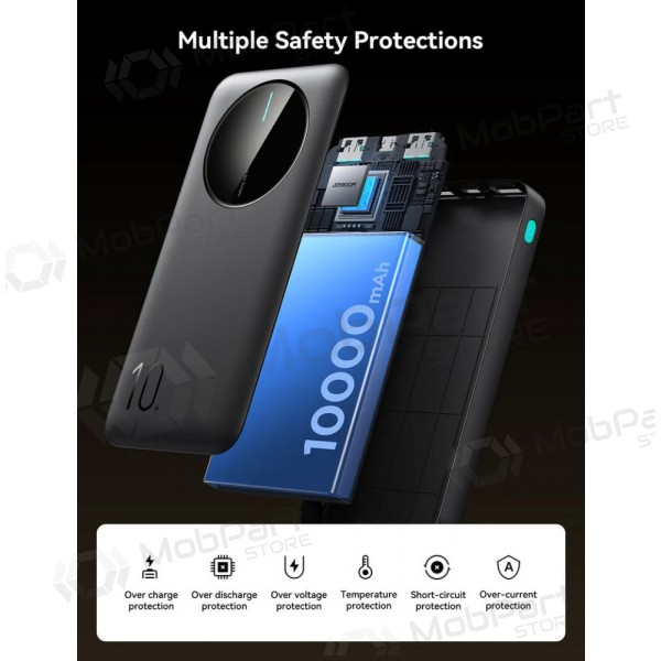 Powerbank Power Bank Joyroom JR-PBF12 10000mAh svart Powerbank Power Bank Joyroom JR-PBF12 10000mAh svart