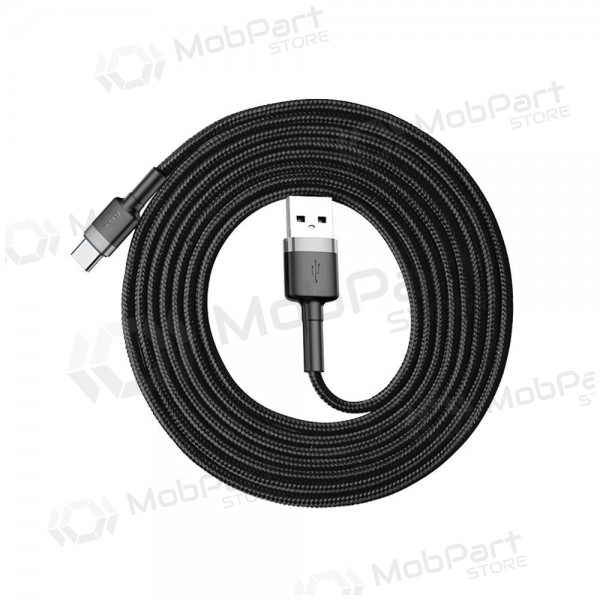USB-kabel Baseus Cafule Type-C 2.0m 2.0A (grå-svart) CATKLF-CG1
