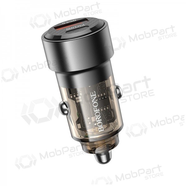 Lader automobilinis Borofone BZ20 PD20W+QC3.0 38W svart