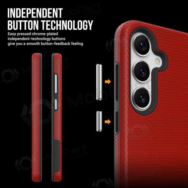 Deksel / etui Perfectionists Triangle Case Samsung G991 S21 5G rød Deksel / etui Perfectionists Triangle Case Samsung G991 S21 5G rød