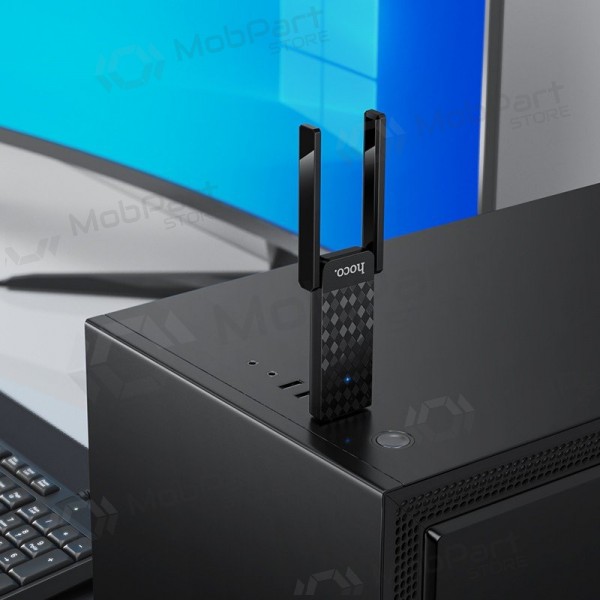 USB Wi-Fi-adapter Hoco HI34 USB 3.0 Wi-Fi 6 svart