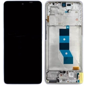 Xiaomi Poco M7 Pro 5G skjerm (lilla) (med ramme) (original)