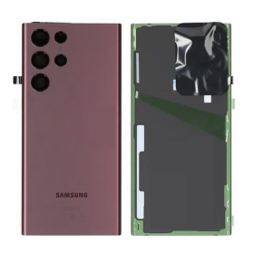 Samsung S908 Galaxy S22 Ultra bakside (Burgundy) (brukt grade A, original)