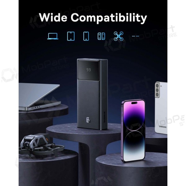 Powerbank Power Bank Baseus StarLord 65W 20000mAh svart P10022906113-00 Powerbank Power Bank Baseus StarLord 65W 20000mAh svart P10022906113-00