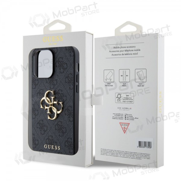 Apple iPhone 14 Pro Max deksel - Guess PU 4G Metal Logo (grå)