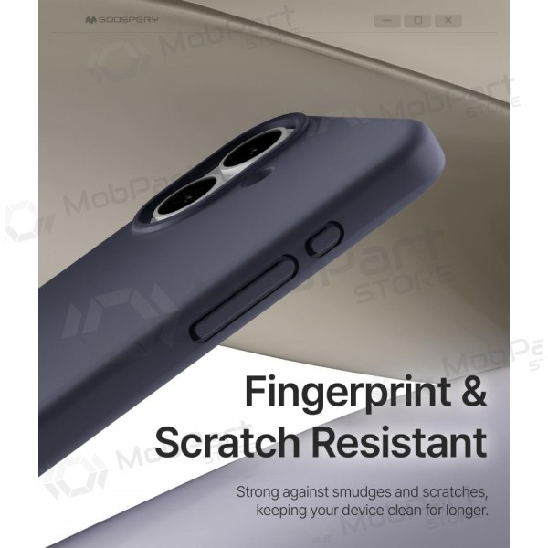 Deksel / etui Mercury Pure Magsafe Silicon Case Apple iPhone 17 mørkeblå