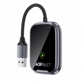 CarPlay-adapter Acefast QC1 trådløs Android Auto svart