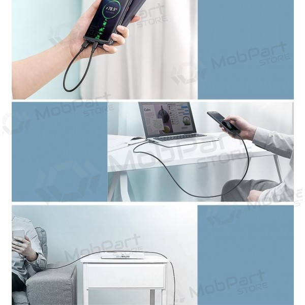 USB kabel Ugreen US287 USB to USB-C 3A 1.5m svart