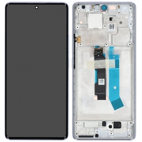 Xiaomi Redmi Note 14 Pro 4G skjerm (lilla) (med ramme) (original)