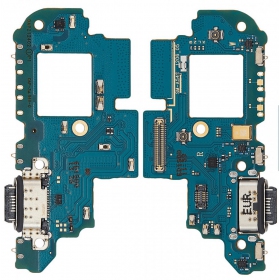 Lanksčioji flex kabel-kontakt Samsung A546 A54 5G 2023 su įkrovimo kontaktu, mikrofonu original (service pack)