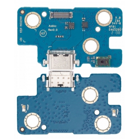 Samsung X200 / X205 Galaxy TAB A8 2021 ladekontakt og mikrofon med flex (service pack) (original)