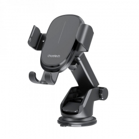 Automobilinis laikiklis-lader Choetech T203-F 15W Gravity Car Charger Holder svart