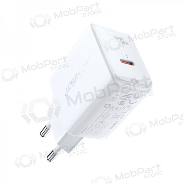 Lader buitinis Acefast A1 PD20W USB-C hvit