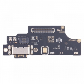 Xiaomi Redmi Note 13 Pro 4G ladekontakt og mikrofon med flex (service pack) (original)