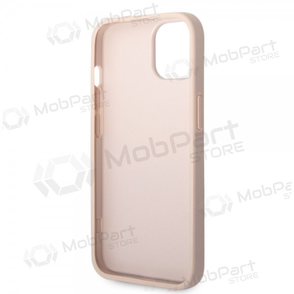 Apple iPhone 14 deksel - Guess PU 4G Metal Logo (rosa)