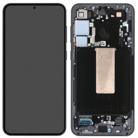 Ekranas Samsung S916 S23+ 5G su lietimui jautriu stikliuku og rėmeliu Graphite original (service pack)