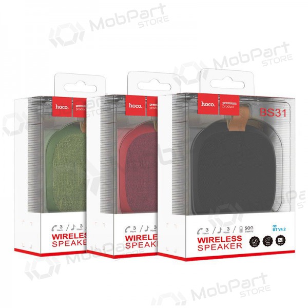 Bluetooth bærbar topphøyttaler Hoco BS31 (rød)
