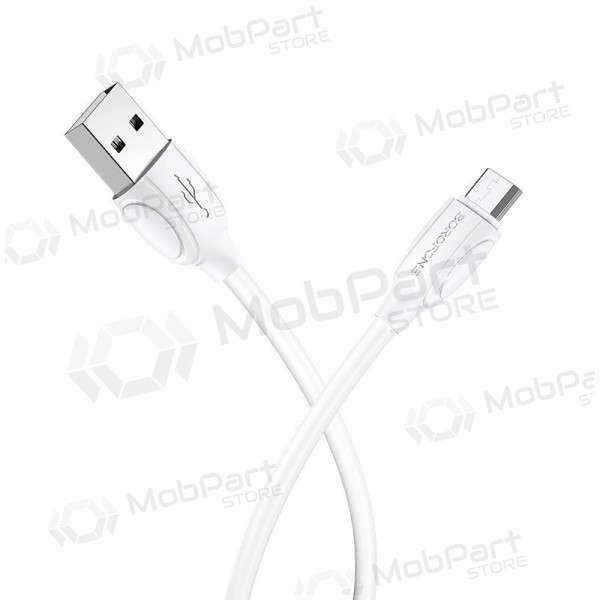 USB kabel Borofone BX19 USB-A to MicroUSB 1.0m hvit