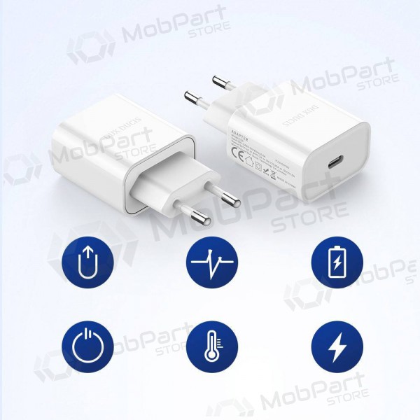 Lader Dux Ducis C50 PD 20W Quick Charge (hvit)