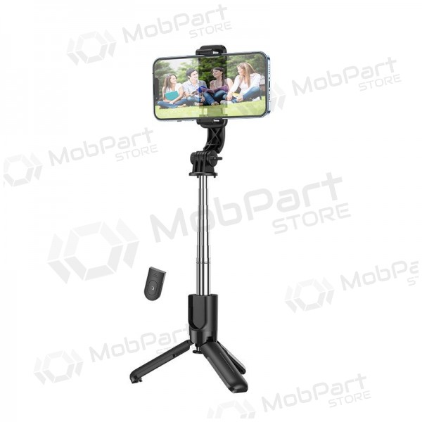 Selfiestang Hoco K17 Mini su trikojo funkcija svart