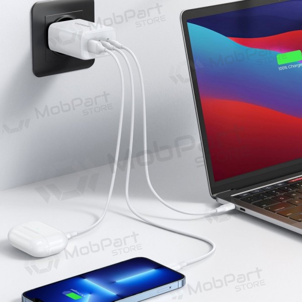 Lader buitinis Ugreen CD275 2xUSB-C/USB-A 65W hvit