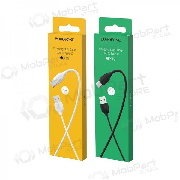 USB kabel Borofone BX19 USB-A to USB-C 1.0m hvit