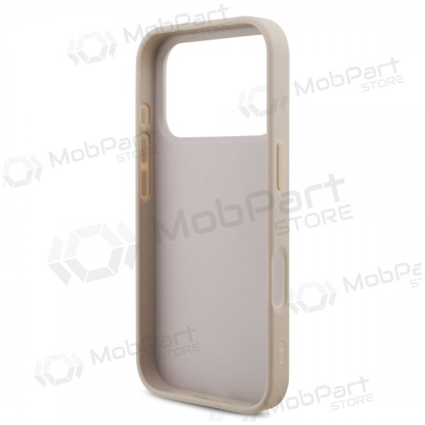 Apple iPhone 17 Pro deksel - Guess PU 4G Metal Logo (rosa)
