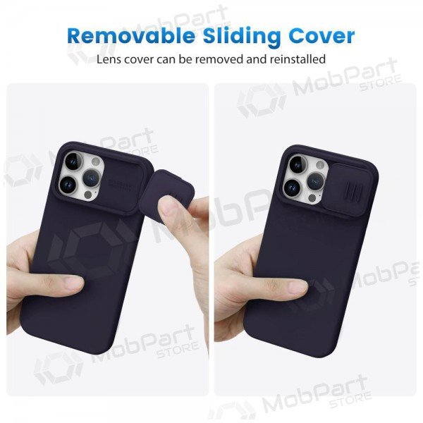 Apple iPhone 14 Plus deksel „Nillkin Silicone“ (tamsiai lilla) Apple iPhone 14 Plus deksel „Nillkin Silicone“ (tamsiai lilla)