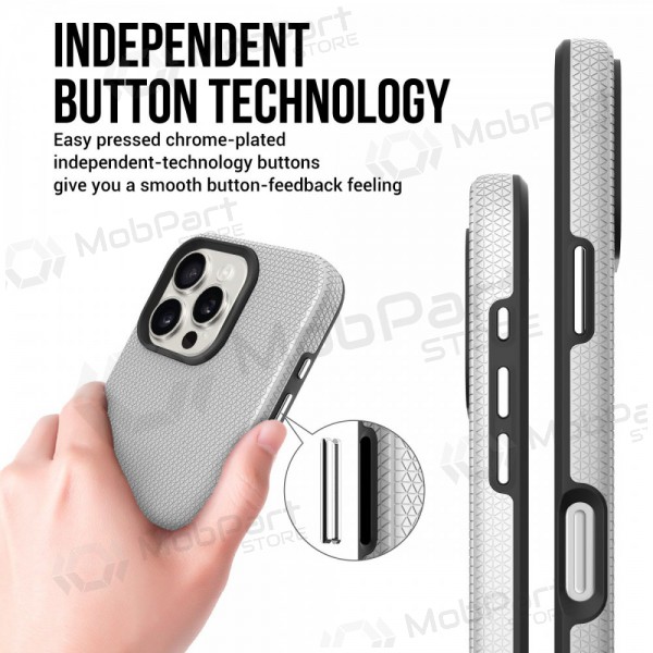 Apple iPhone 16 Pro deksel „Perfectionists“ (sølvgrå) Apple iPhone 16 Pro deksel „Perfectionists“ (sølvgrå)