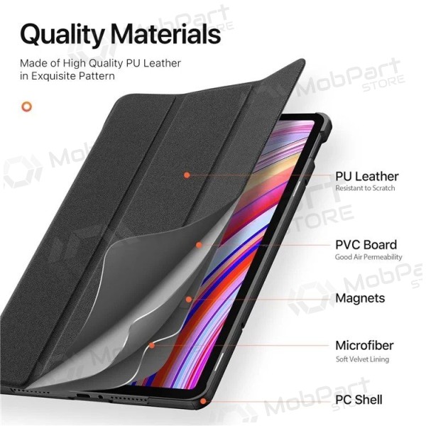 Xiaomi Redmi Pad Pro 12.1 deksel - Dux Ducis Domo (svart)