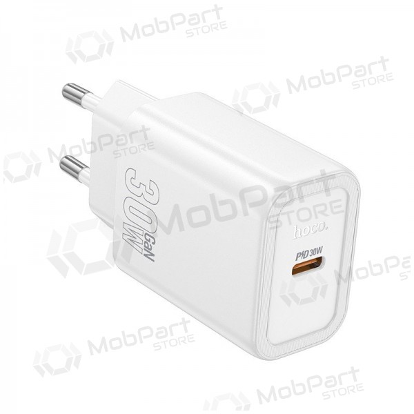 Telefonlader Hoco N62 30 W GaN USB-C hvit