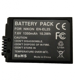 NIKON EN-EL25 1350mAh foto batteri / akkumulator