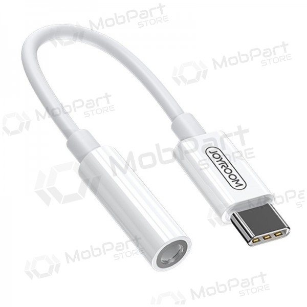 Lydadapter Joyroom SH-C1 USB-C til 3.5 mm hvit