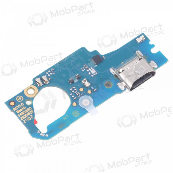 Samsung M556 Galaxy M55 5G ladekontakt og mikrofon med flex (service pack) (original)