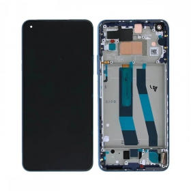 Xiaomi 11 Lite 5G NE skjerm (blå) (med ramme) (original)