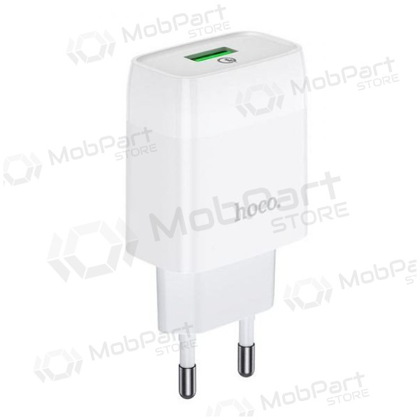 Lader HOCO C72Q Glorious USB (QC3.0) (hvit)